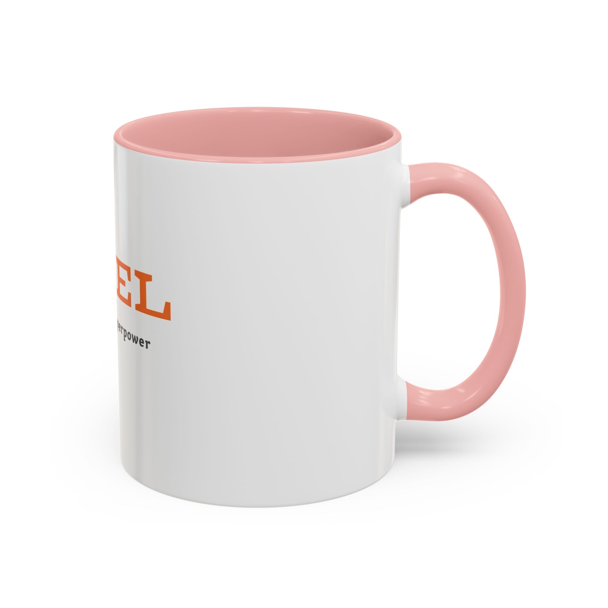 BIQEL Accent Coffee Mug – "Love is our superpower" Inspirational Coffee Cup