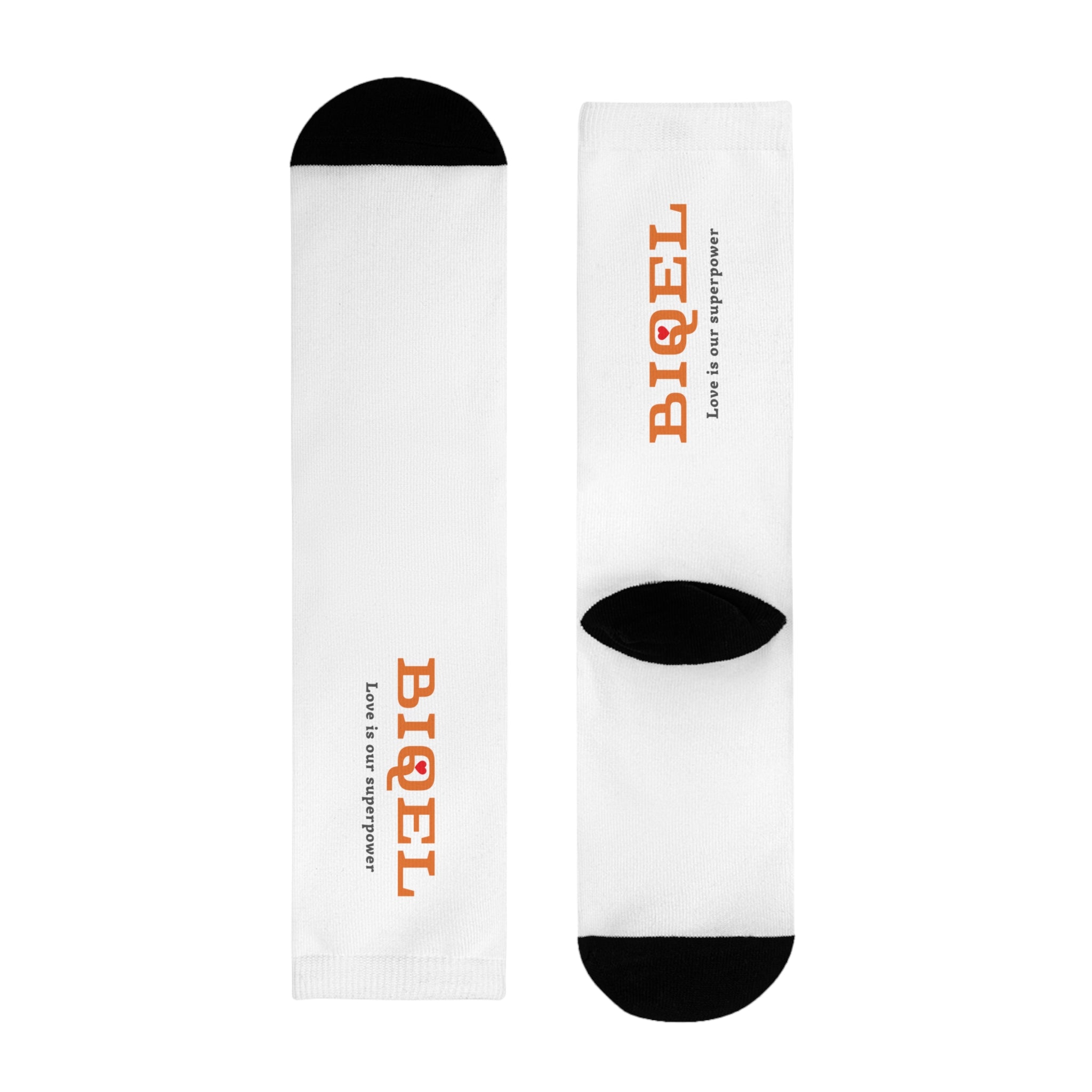 BIQEL' Love is our superpower Sublimated Casual Socks