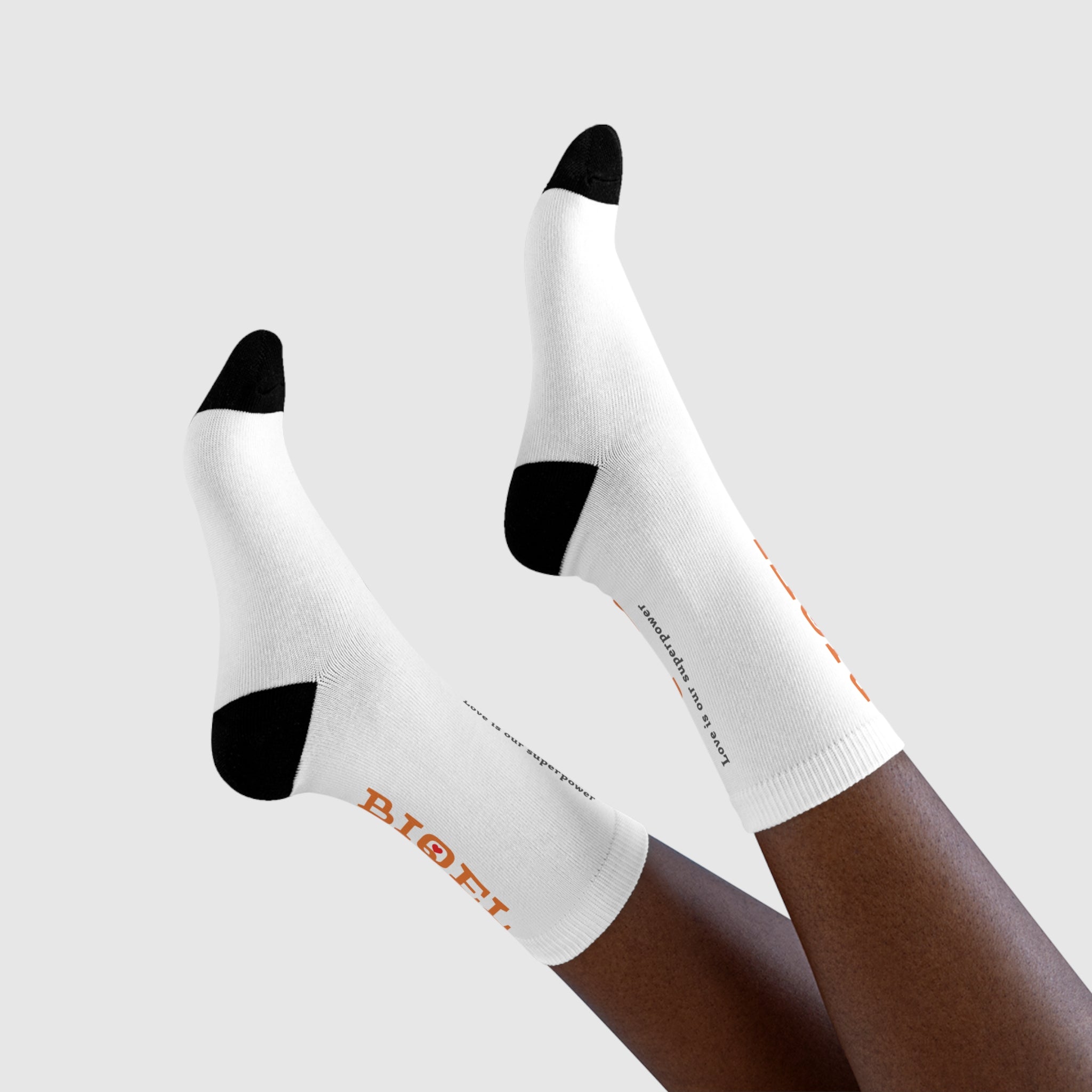BIQEL' Love is our superpower Sublimated Casual Socks