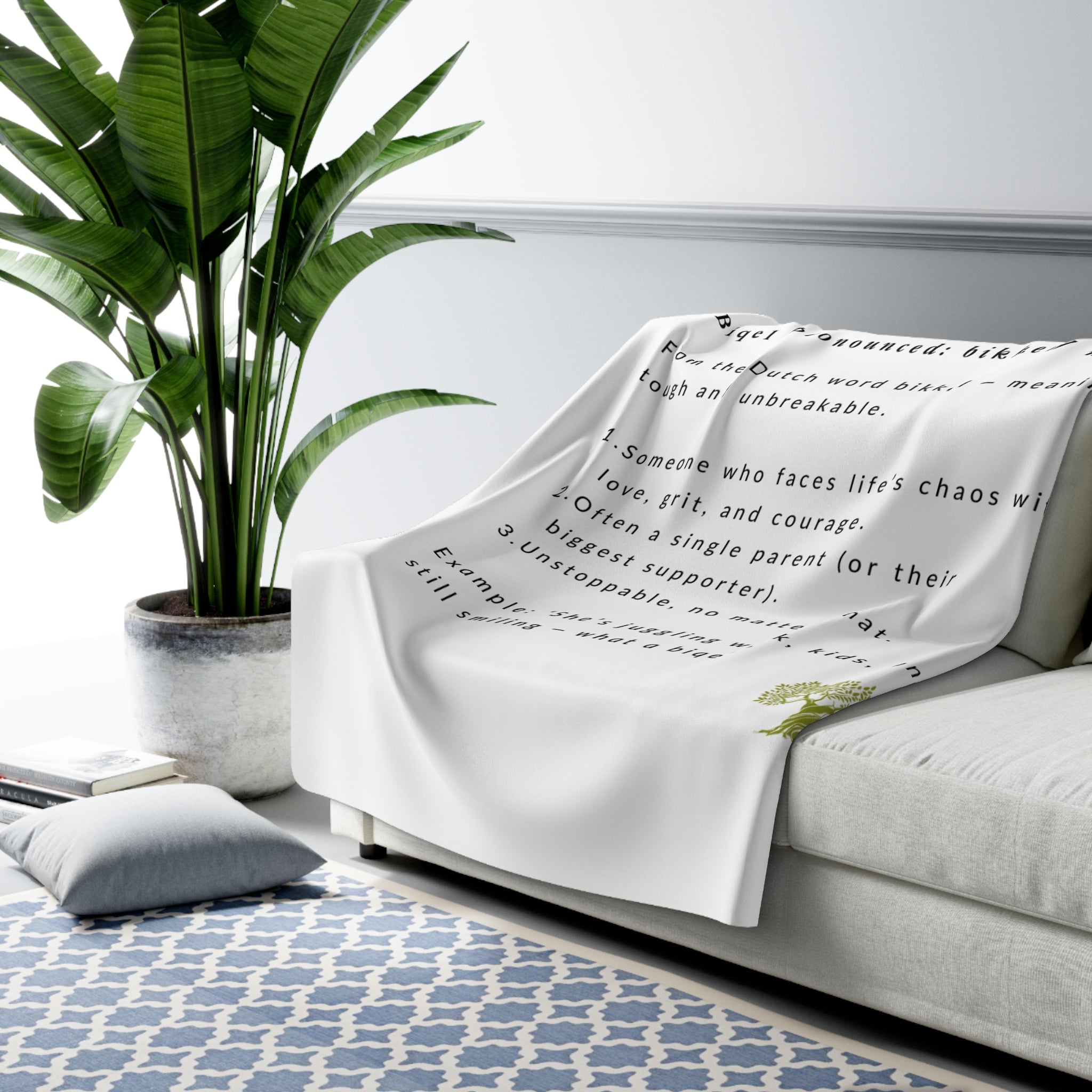 Biqel Love is our superpower Sherpa Fleece Blanket — Inspirational 'Biqel' Keepsake Throw