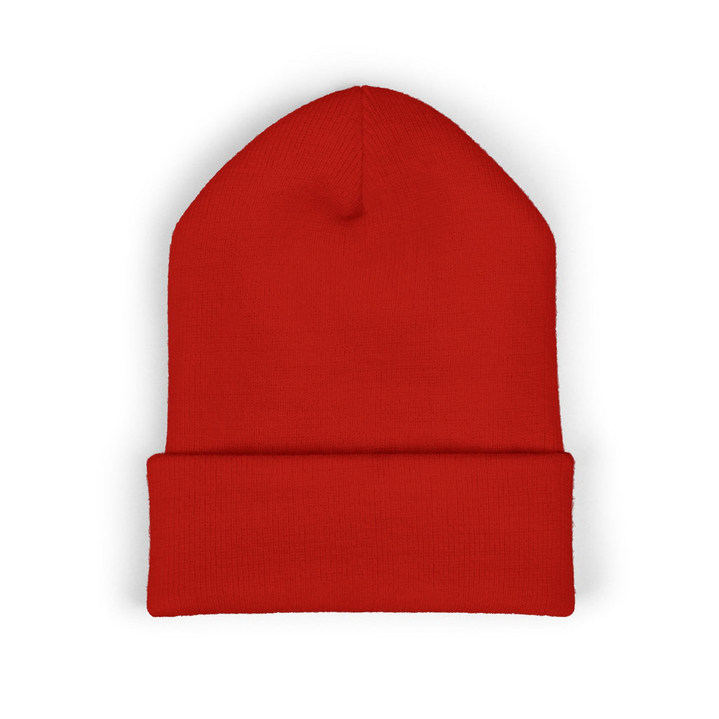 Embroidered "BIQEL" Cuffed Beanie – "Love Is Our Superpower" Winter Knit Hat