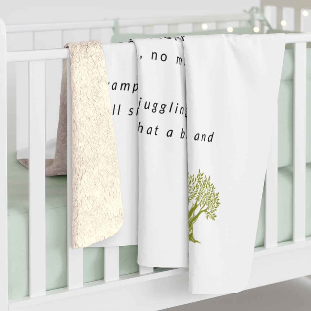 Biqel Love is our superpower Sherpa Fleece Blanket — Inspirational 'Biqel' Keepsake Throw