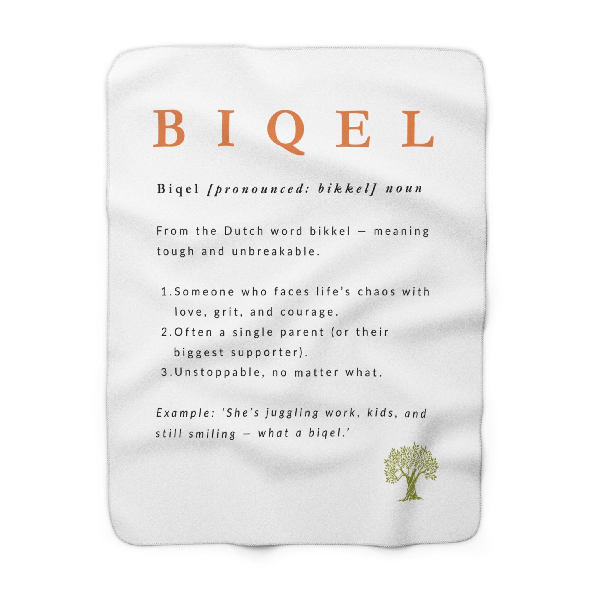 Biqel Love is our superpower Sherpa Fleece Blanket — Inspirational 'Biqel' Keepsake Throw