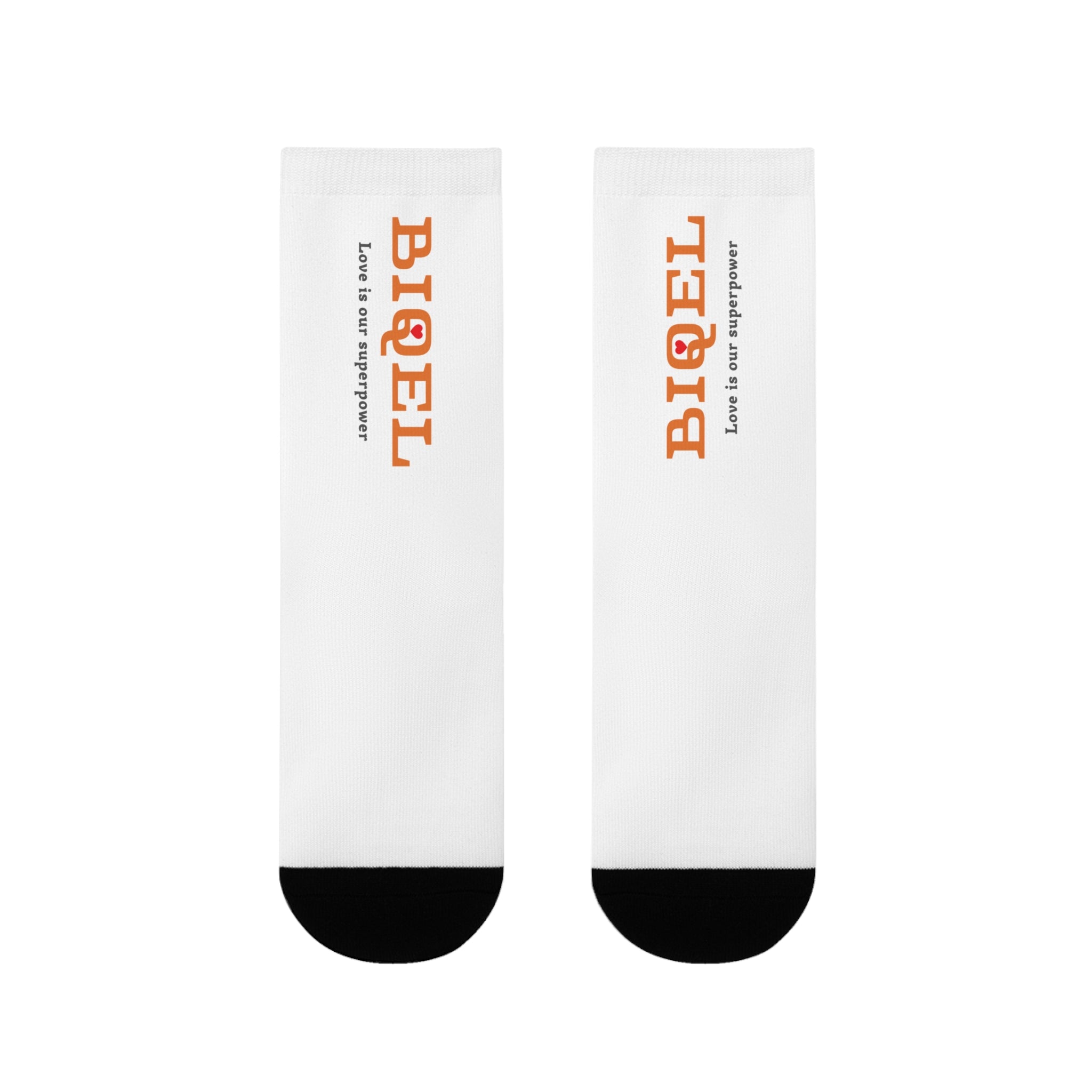 BIQEL' Love is our superpower Sublimated Casual Socks