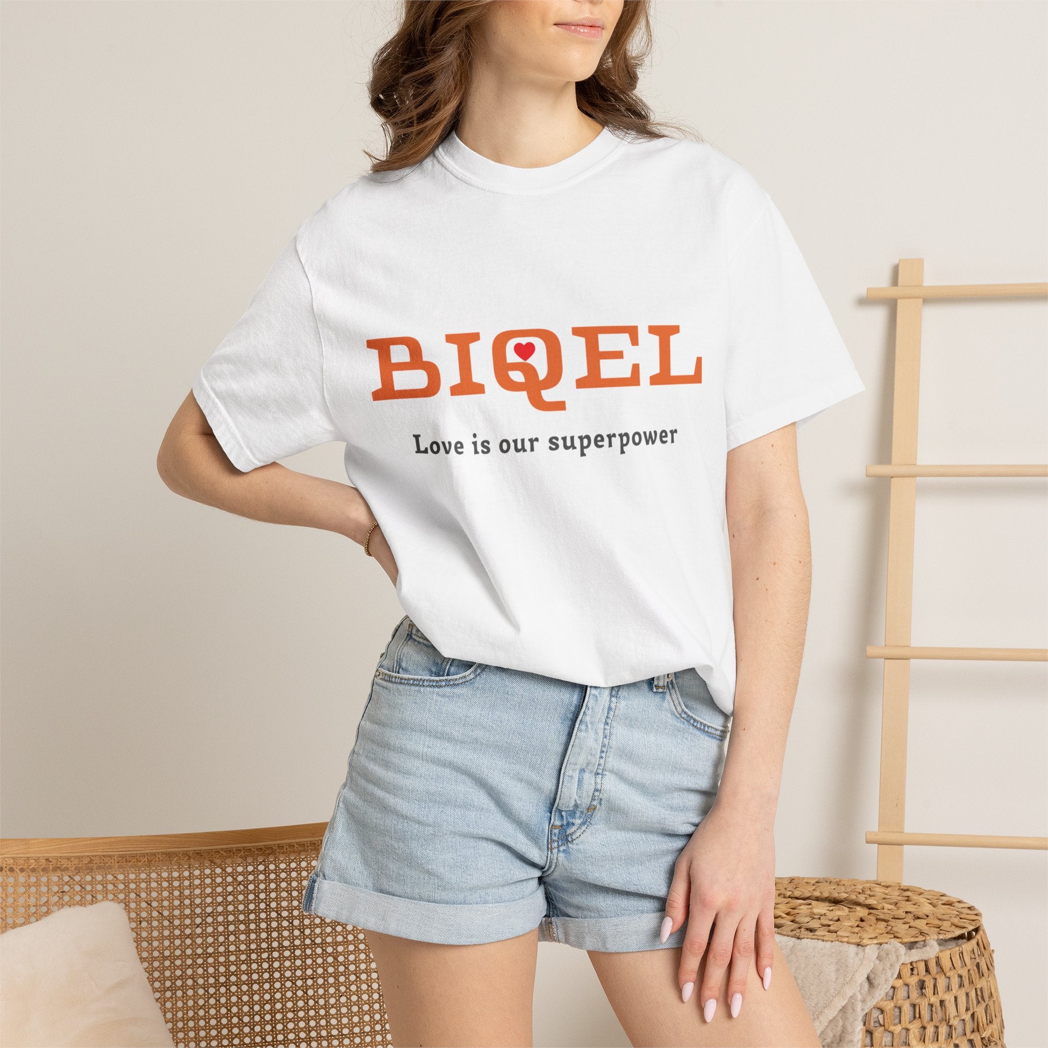T-Shirt — "BIOEL" Love Is Our Superpower Graphic Tee