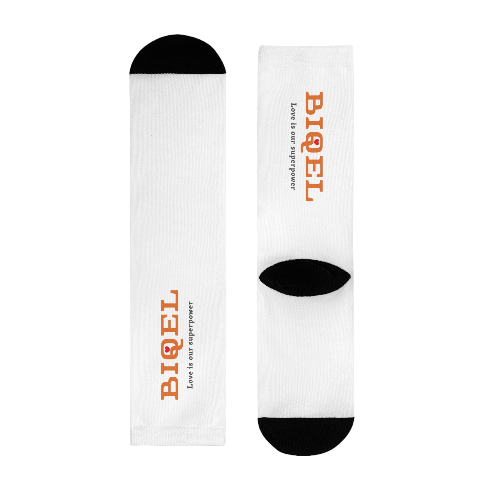 BIQEL' Love is our superpower Sublimated Casual Socks