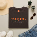 BIQEL LOve is our superpower T-Shirt — Minimal Retro Graphic Tee