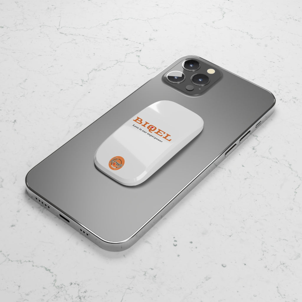 "BIQEL" Love Is Our Superpower Phone Grip  - Click-On Stand