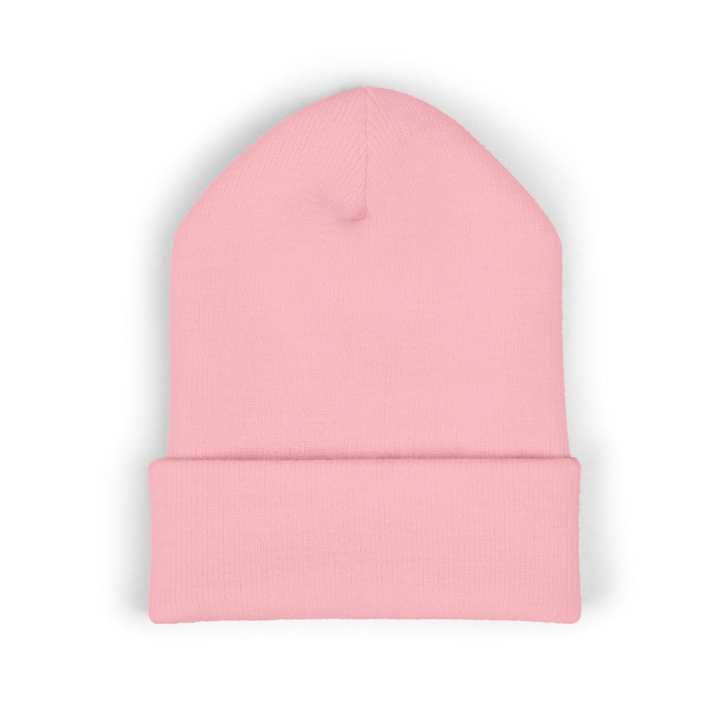 Embroidered 'BIQEL' Love is our superpower Classic Cuffed Beanie – Yellow Cozy Knit Hat