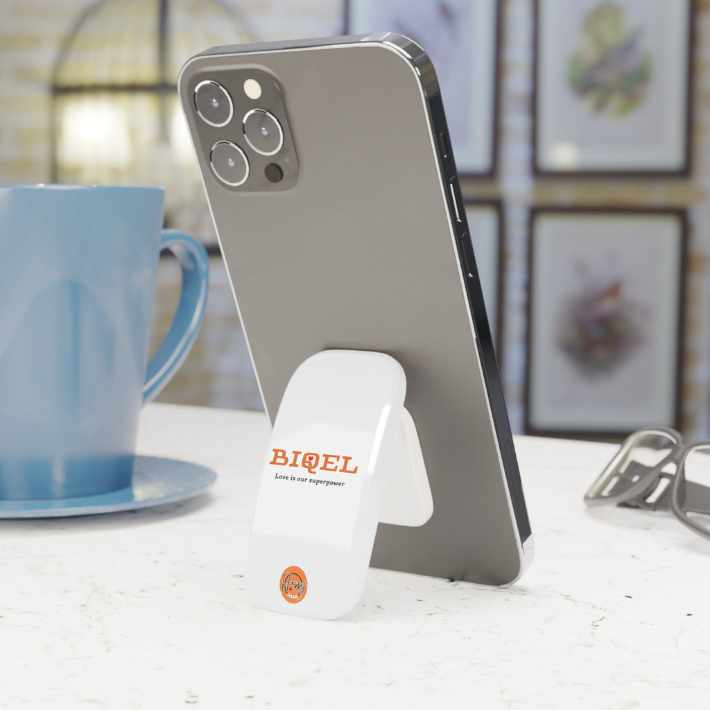 "BIQEL" Love Is Our Superpower Phone Grip  - Click-On Stand
