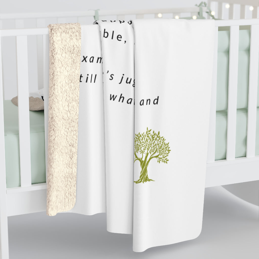Biqel Love is our superpower Sherpa Fleece Blanket — Inspirational 'Biqel' Keepsake Throw