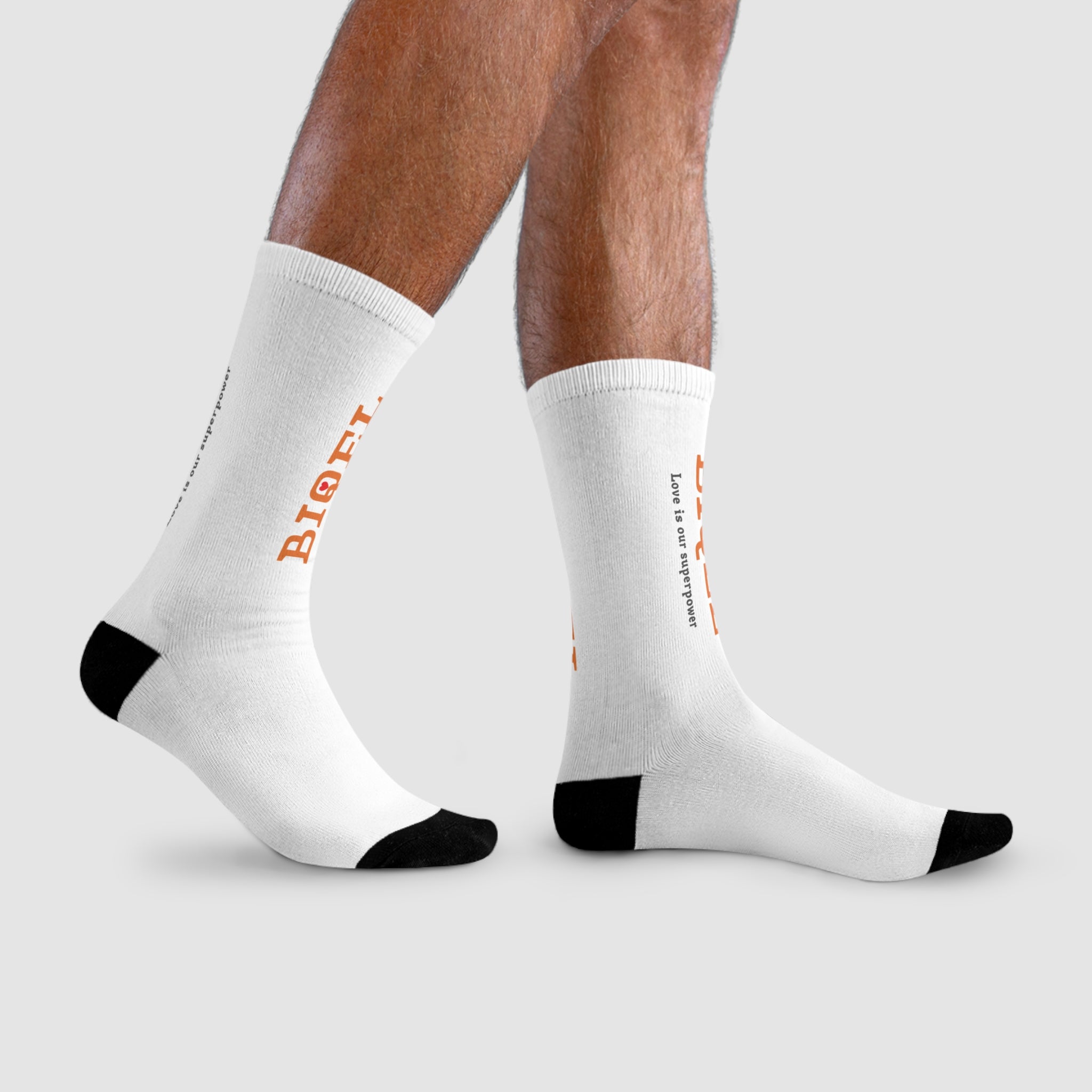BIQEL' Love is our superpower Sublimated Casual Socks