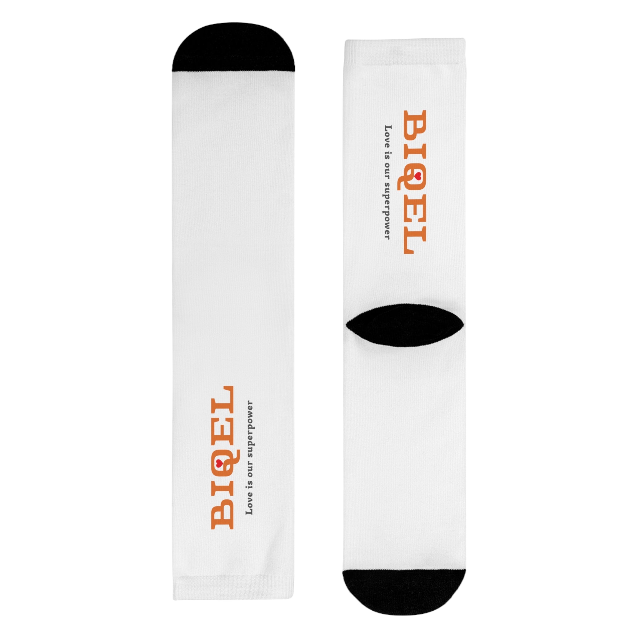 BIQEL' Love is our superpower Sublimated Casual Socks