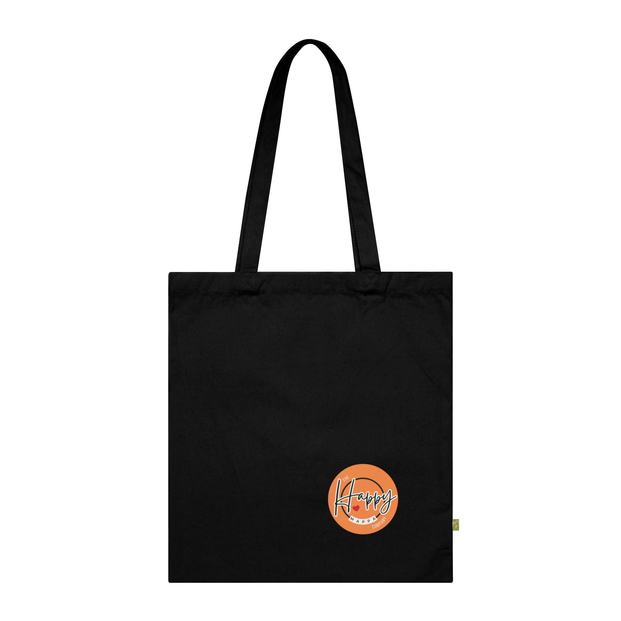 BIQEL Organic Cotton Tote Bag — "Love is Our Superpower" Navy Reusable Market Bag