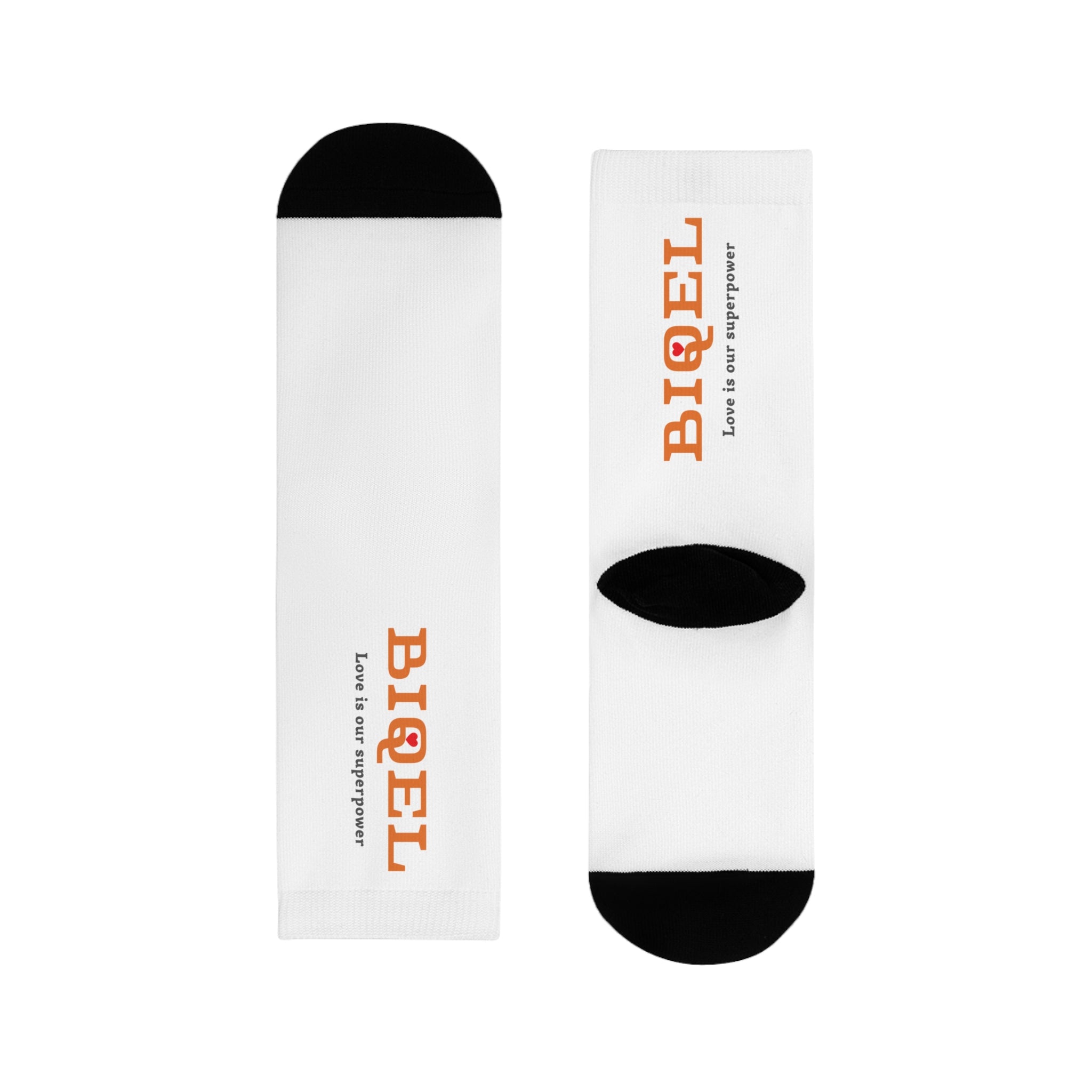 BIQEL' Love is our superpower Sublimated Casual Socks